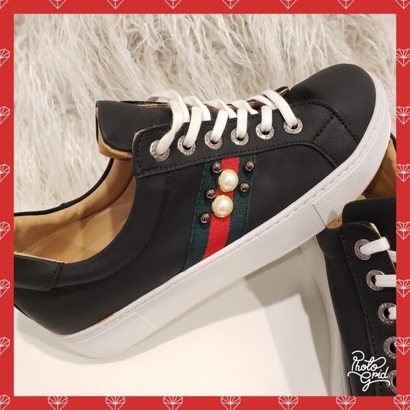 fashion mood Shoes - Sneaker platform 7 (Gucci colors) w Pearl's shoes